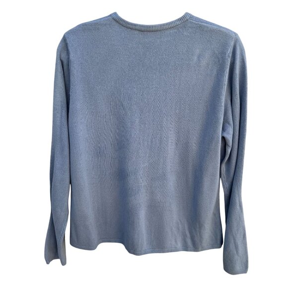 Hillard & Hanson Womens Embroidered Floral Design Beaded Cardigan Sweater New XL - Picture 4 of 10